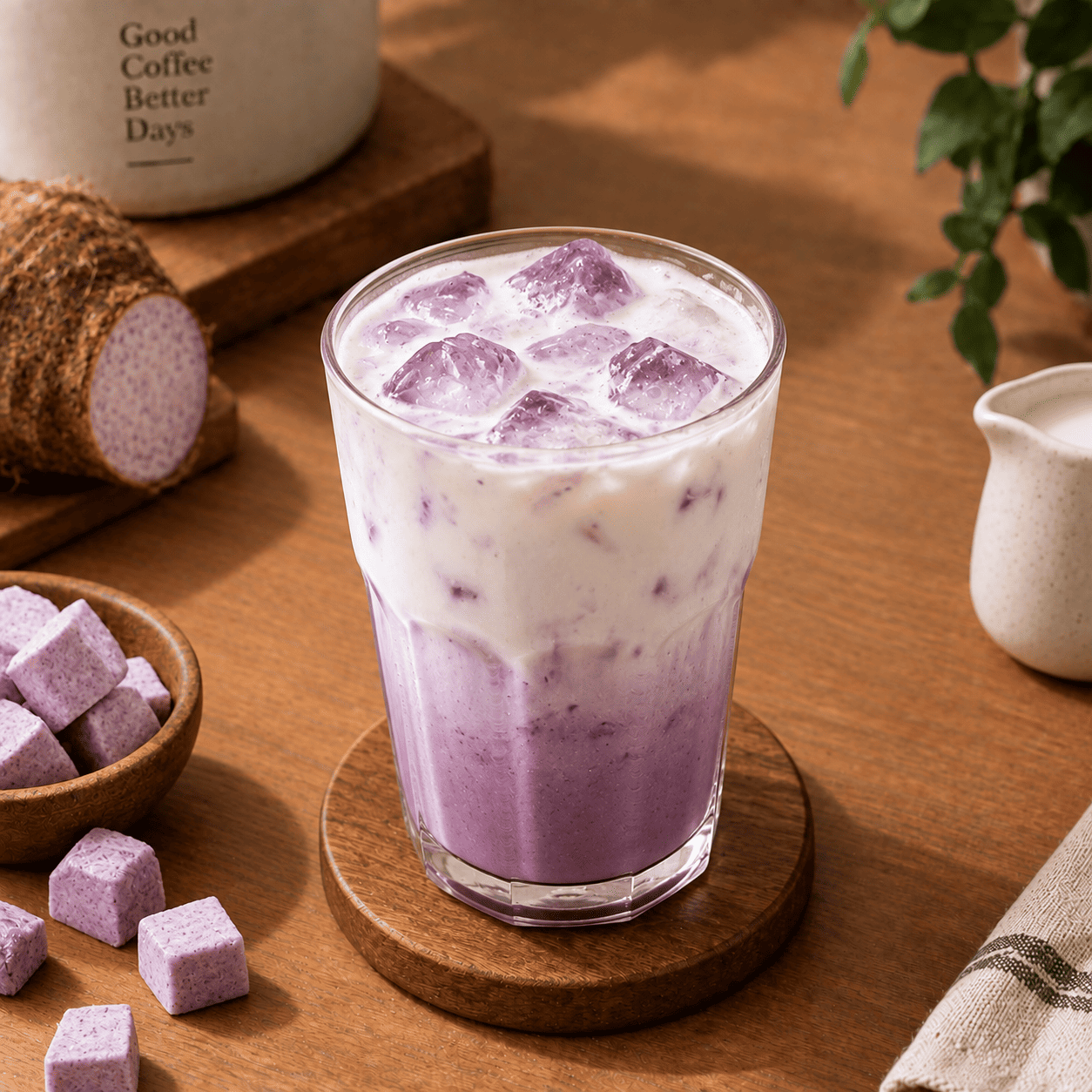 Taro latte